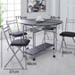 Stowaway Folding 4-Seater Dining Set with Drop-Leaf Table – Space-Saving Design
