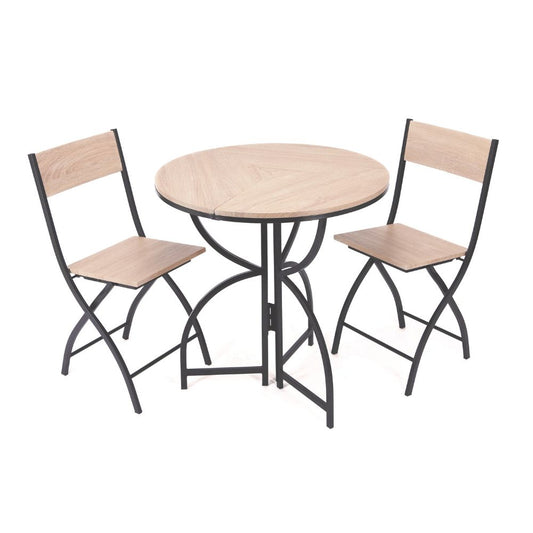 Folding Bistro Table and Chairs Set – Space-Saving Dining Solution for 2