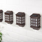 Pack of 4 Deluxe Solar Fence Lights – Warm White LED Outdoor Wall Lights