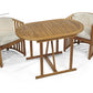 Chiltern Compact Acacia Wood Dining Set – Space-Saving Outdoor Bistro Set
