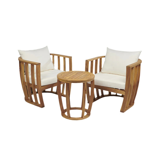 Abberley Acacia Wood Conversation Set – 2-Seater Garden Lounge Set