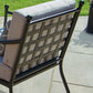 Doverdale Outdoor Steel Sofa Set with Cushions & Glass Coffee Table – Elegant Garden or Conservatory Seating