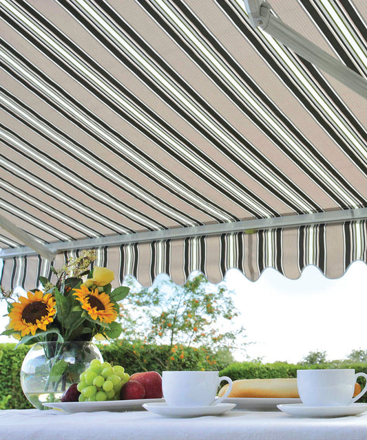 Easy Fit Greenhurst Ascot Patio Awning – Easy Fit Retractable Sun Canopy | 2.5m, 3m & 3.5m Widths