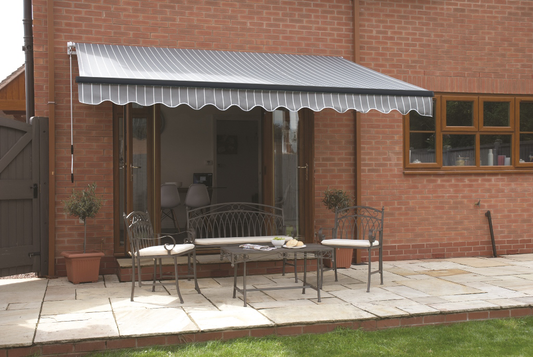 Easy Fit Greenhurst Berkeley Patio Awning – Retractable Outdoor Sunshade | 2.5m, 3m & 3.5m Widths