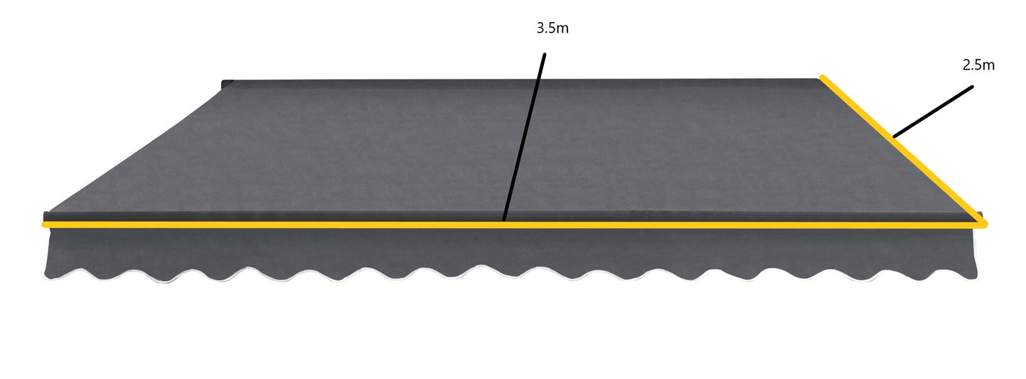 Easy Fit Greenhurst Grosvenor Patio Awning – Retractable Garden Canopy | 2.5m, 3m & 3.5m Widths
