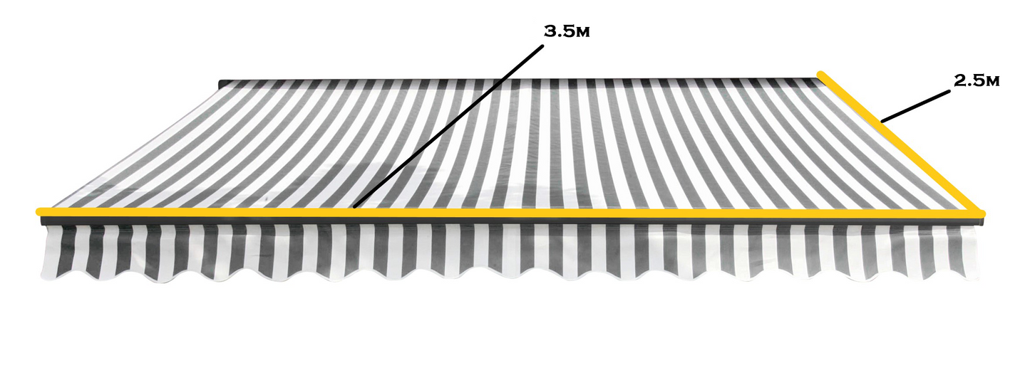 Easy Fit Greenhurst Kensington Patio Awning – Easy Fit Retractable Garden Canopy | 2.5m, 3m & 3.5m