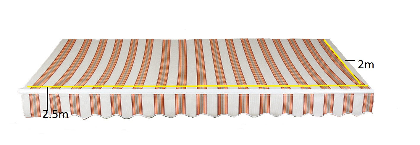 Easy Fit Greenhurst Kingston Patio Awning – Easy Fit Retractable Canopy | 2.5m, 3m & 3.5m Widths