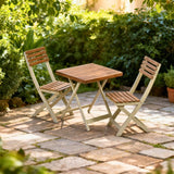 Two-Tone Burley Hardwood 3-Piece Bistro Set