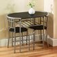 Stylish 2-Seater Compact Dining Set with Storage Shelf – Ideal for Small Spaces