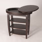 Swivel Top Side Table with Hidden Storage – Mahogany or Oak Finish