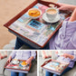 Set of 2 Padded Lap Trays – Comfortable Cushioned Trays for Eating, Reading & Working