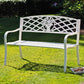 Coalbrookdale 2-Seater Garden Bench in Antique Bronze or Satin White