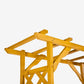 Square Top Wooden Garden Arch with Integrated Planters