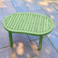Greenhurst Banana Shaped Wooden Table Natural and Sage Green