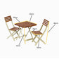 Two-Tone Burley Hardwood 3-Piece Bistro Set