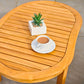 Greenhurst Banana Shaped Wooden Table Natural and Sage Green