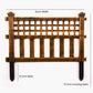 Pack of 4 Bronze Decorative Garden Fence Panels – Easy Fit Lawn & Border Edging (240cm Total)